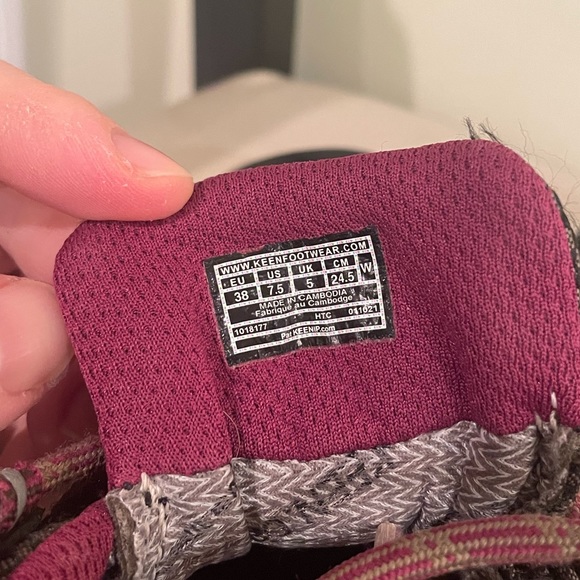 Keen Targhee III Womens Lace Up Waterproof Hiking Shoes Brown Pink Size 7.5 - Picture 7 of 12